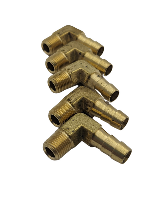 1/8" NPT to 5/16 barb fittings (5)